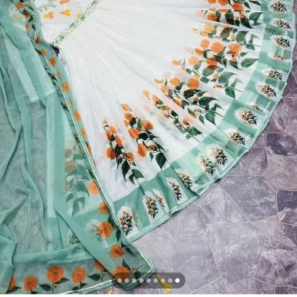 🪔 ANARKALI STYLE GOWN WITH DUPATTA  ( STOLE) - Picture 8 of 8